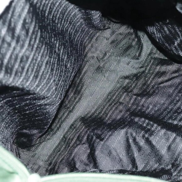 PRADA Tote Bag Nylon Green Silver Auth bs19345 - Picture 9 of 15